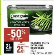 haricots verts cassegrain