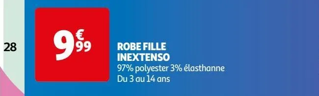 robe fille  inextenso