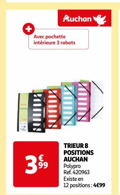 TRIEUR 8  POSITIONS  AUCHAN