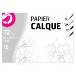 LOT DE 12  FEUILLES  CALQUE  AUCHAN