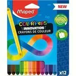 12 crayons de couleur  color'peps infinity maped