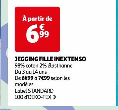  JEGGING FILLE INEXTENSO