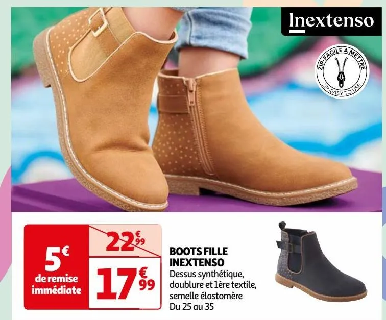 boots fille  inextenso
