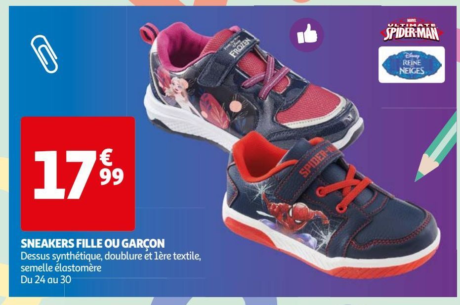  SNEAKERS FILLE OU GARÇON