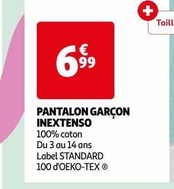 PANTALON GARÇON  INEXTENSO