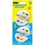 4 MINI ROLLERS  CORRECTEURS UHU