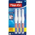 3 stylos correcteurs  shake'n'squeeze tipp-ex