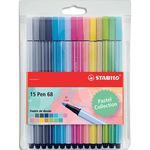 15 FEUTRES PEN 68 PASTEL LOVE STABILO