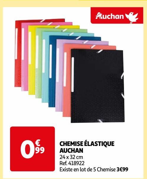  CHEMISE ÉLASTIQUE  AUCHAN