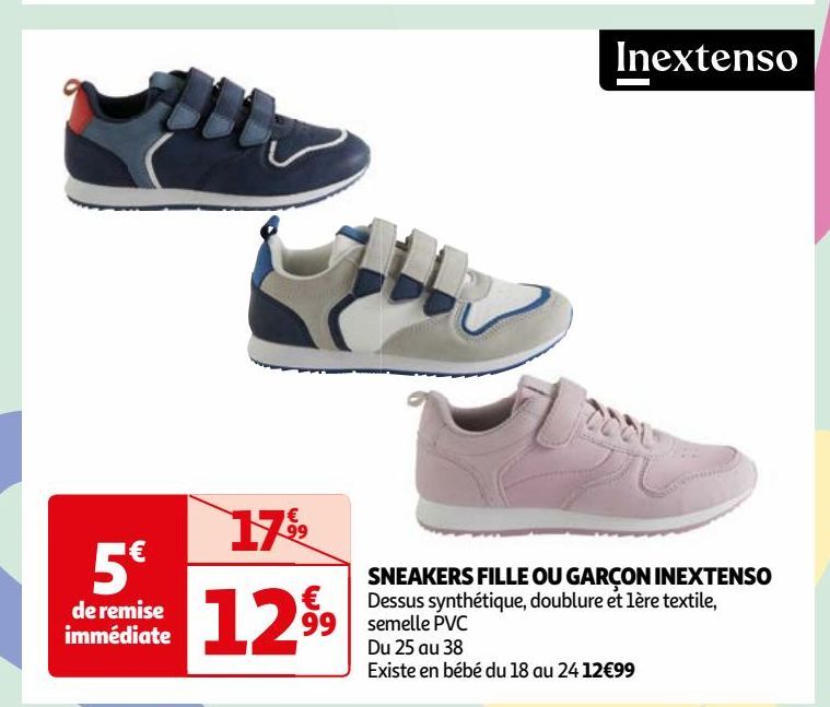 SNEAKERS FILLE OU GARÇON INEXTENSO