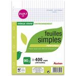 LOT DE 400 FEUILLES MOBILES  AUCHAN