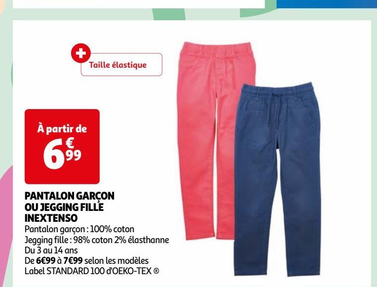 PANTALON GARÇON  OU JEGGING FILLE  INEXTENSO