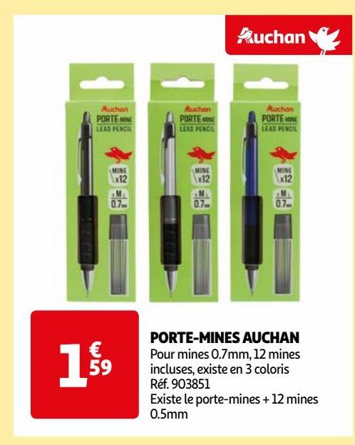 PORTE-MINES AUCHAN