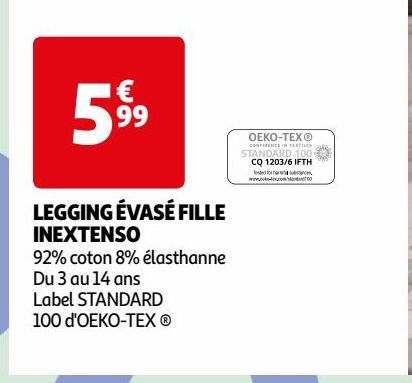 LEGGING ÉVASÉ FILLE  INEXTENSO