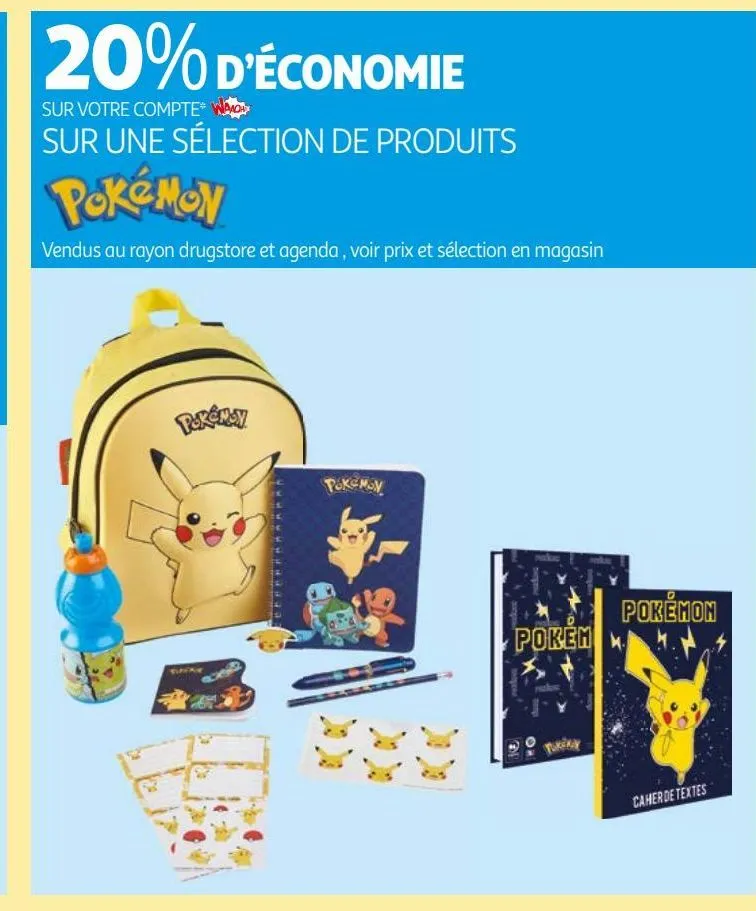une sélection de produits pokemon