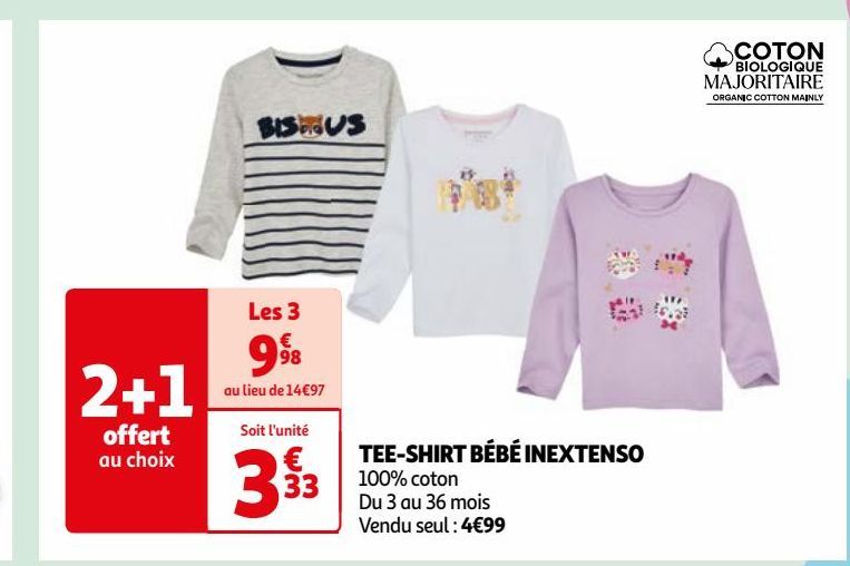 TEE-SHIRT BÉBÉ INEXTENSO