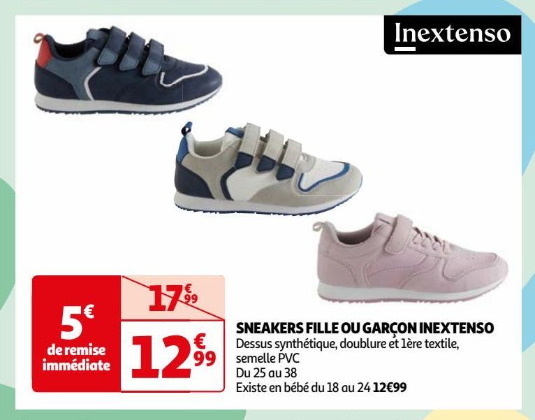 SNEAKERS FILLE OU GARÇON INEXTENSO