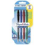 4 STYLOS  BILLE FLEXGRIP  ULTRA  PAPERMATE