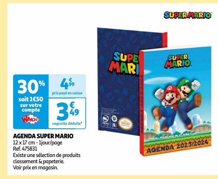 AGENDA SUPER MARIO