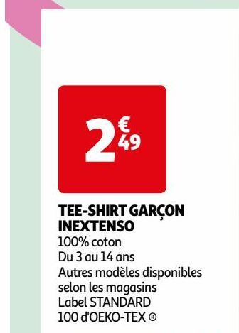 TEE-SHIRT GARÇON  INEXTENSO