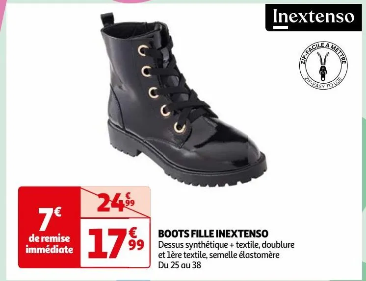 boots fille inextenso