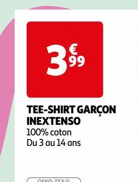  TEE-SHIRT GARÇON  INEXTENSO