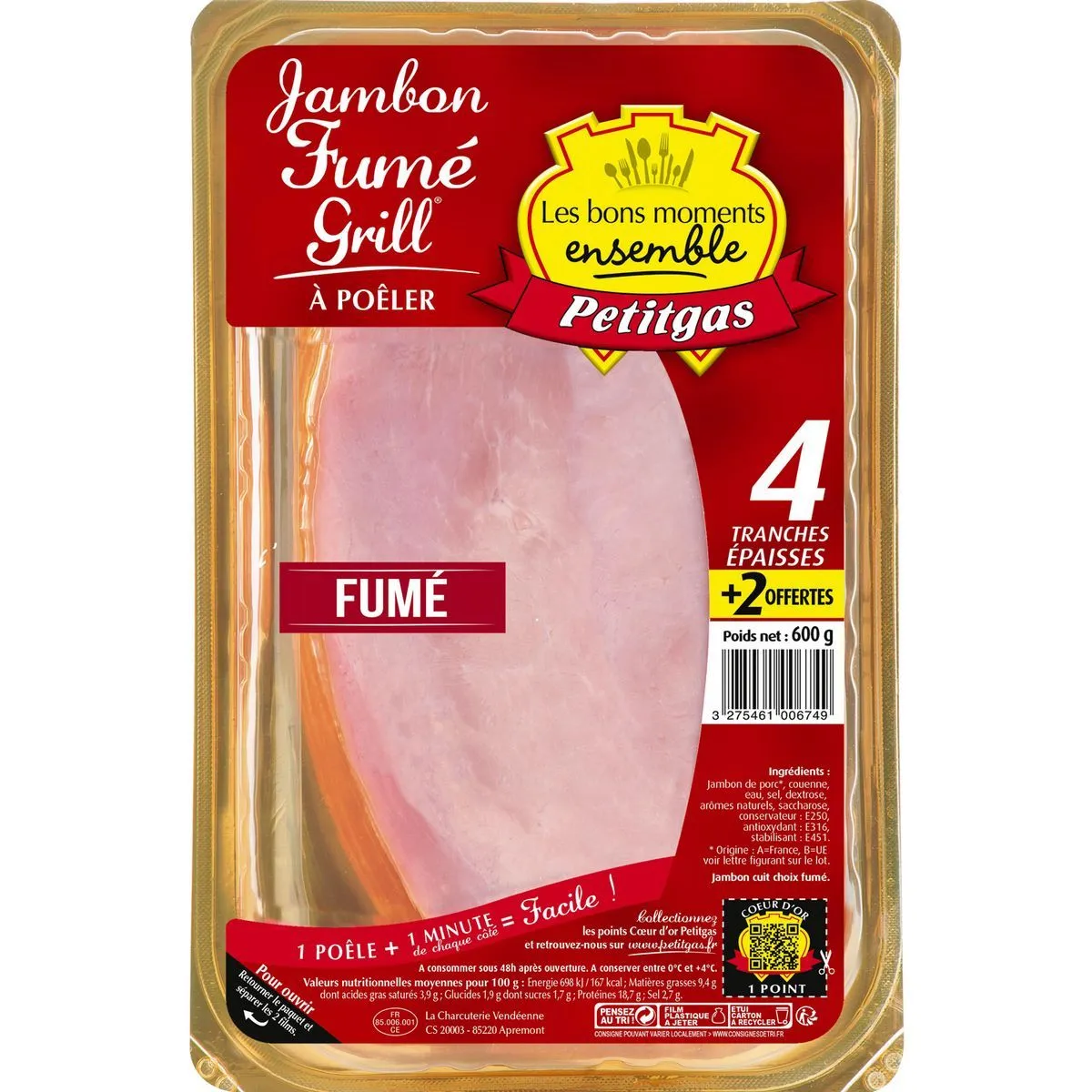 jambon fumé grill petitgas