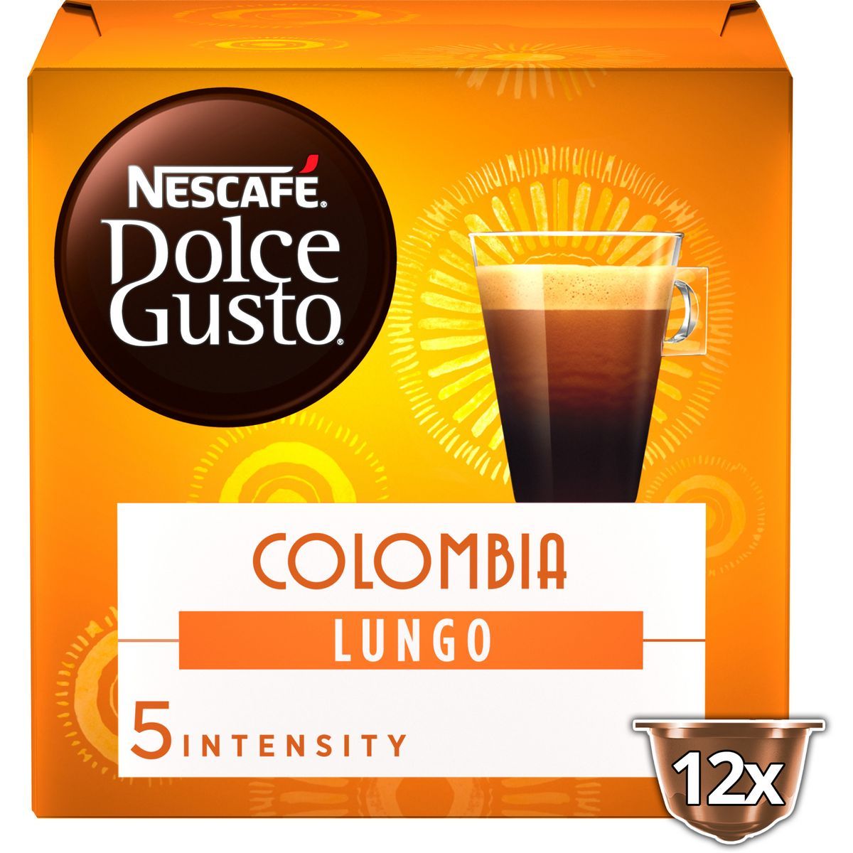 CAPSULES CAFÉ LUNGO COLOMBIA BIO DOLCE GUSTO