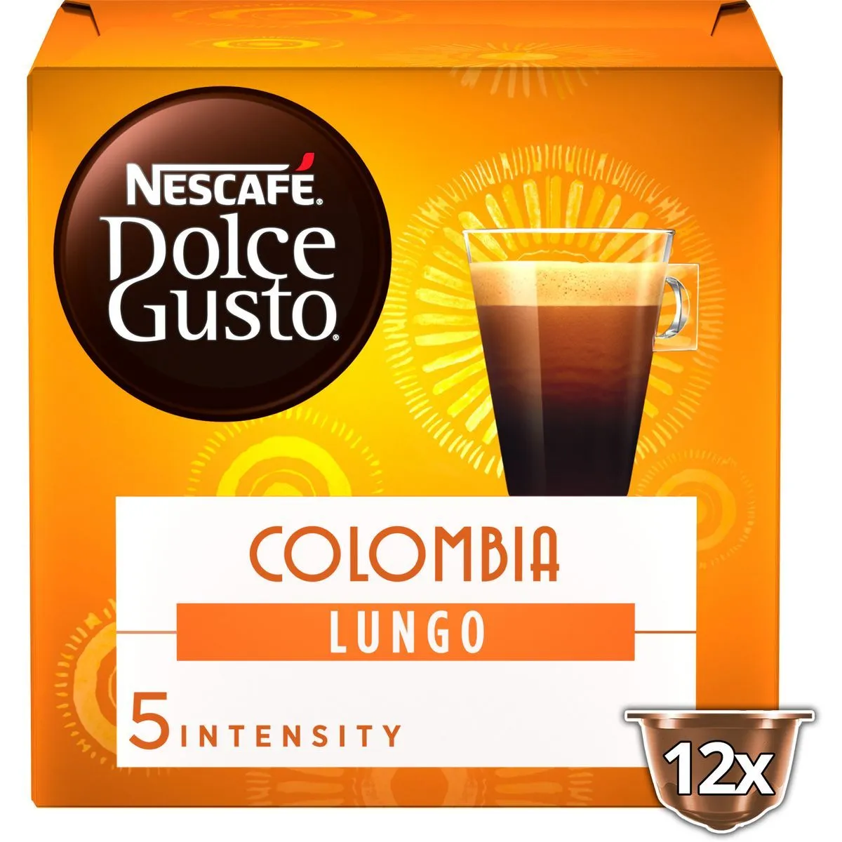 capsules café lungo colombia bio dolce gusto
