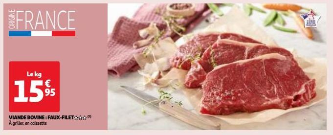 VIANDE BOVINE : FAUX-FILET