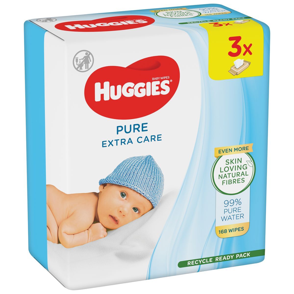  LINGETTES PURE EXTRA CARE HUGGIES