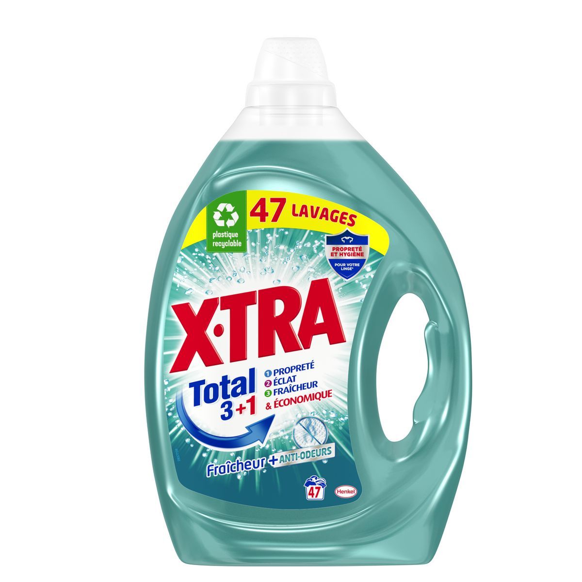 LESSIVE LIQUIDE FRAÎCHEUR TOTAL X-TRA