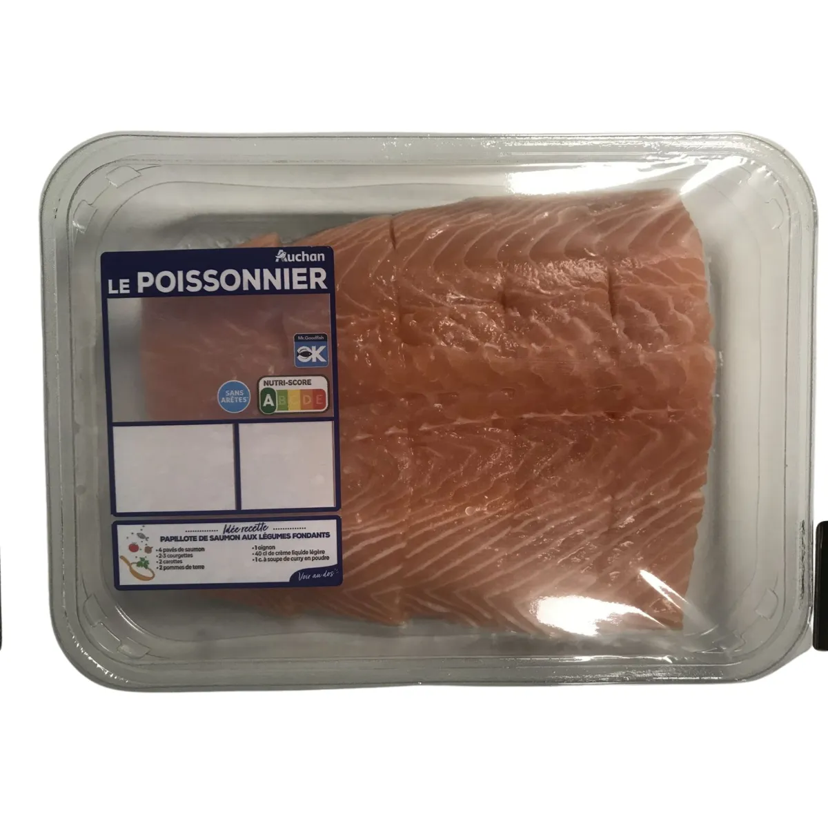 5 pavés de saumon atlantique filière auchan "cultivons le bon"
