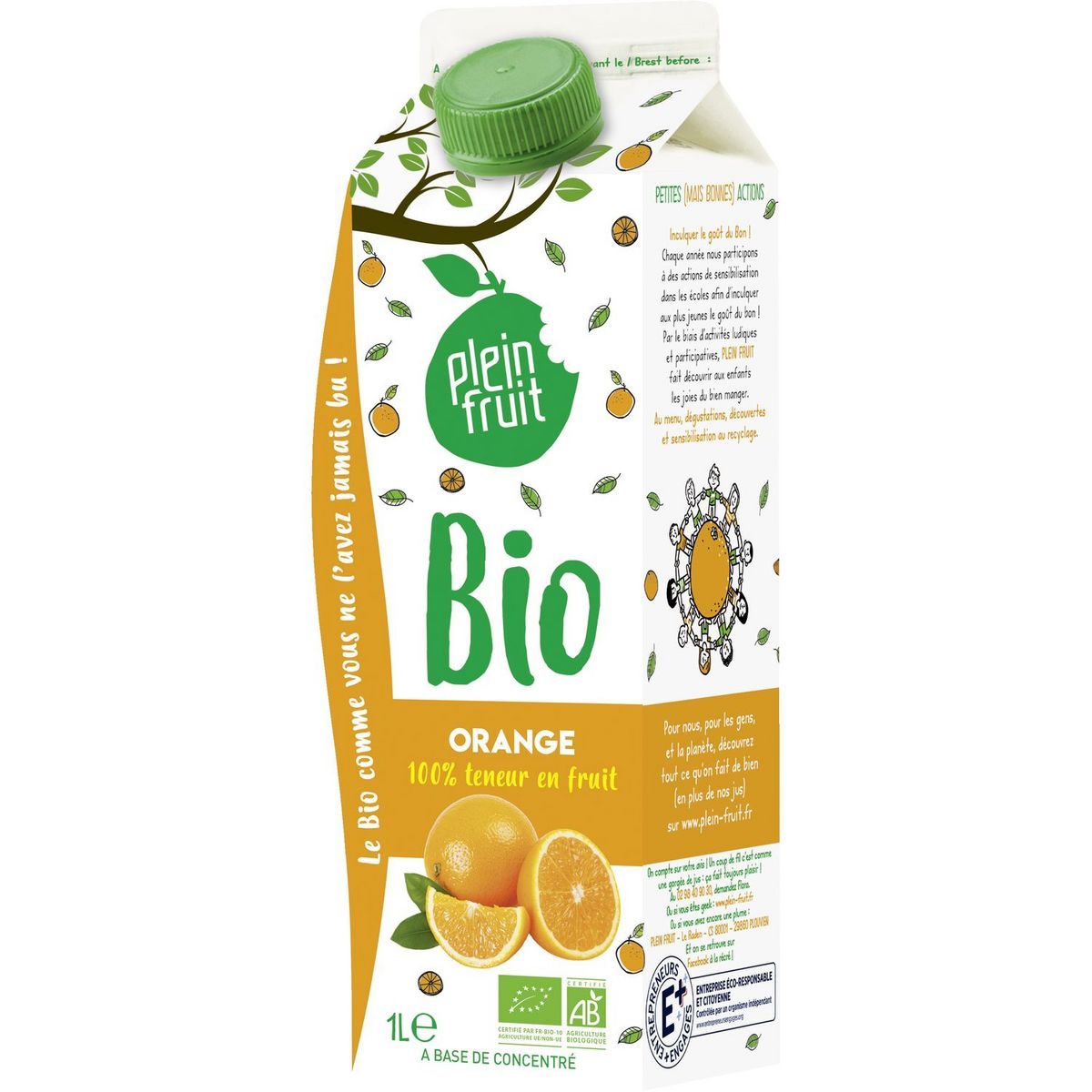  JUS D'ORANGE BIO PLEIN FRUIT