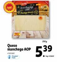 Offre Spéciale : Queso Manchego AOP Guns Manchege, 300g à 5.39€ (-21,56€).