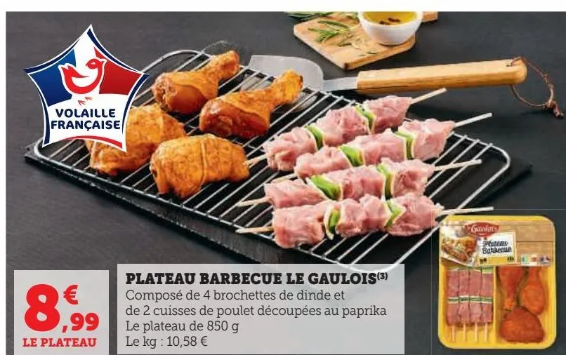 plateau barbecue le gaulois