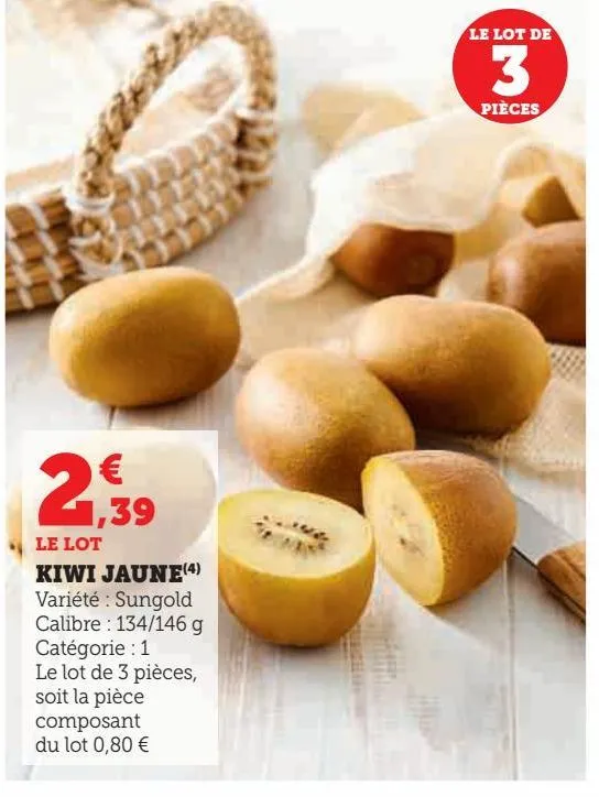 kiwi jaune 