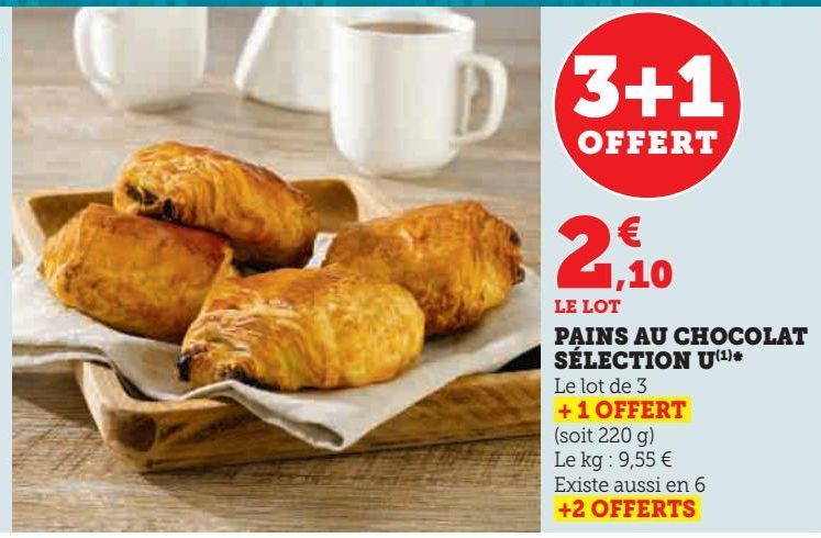 PAINS AU CHOCOLAT SELECTION U 