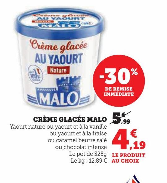 CREME GLACEE MALO