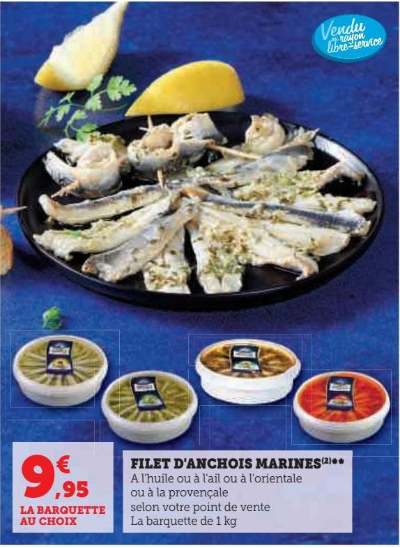 FILET D'ANCHOIS MARINES