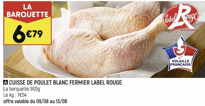cuisse de poulet blanc fermier label rouge