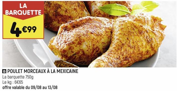 poulet morceaux à la mexicaine