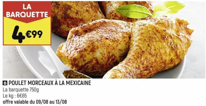 poulet morceaux à la mexicaine