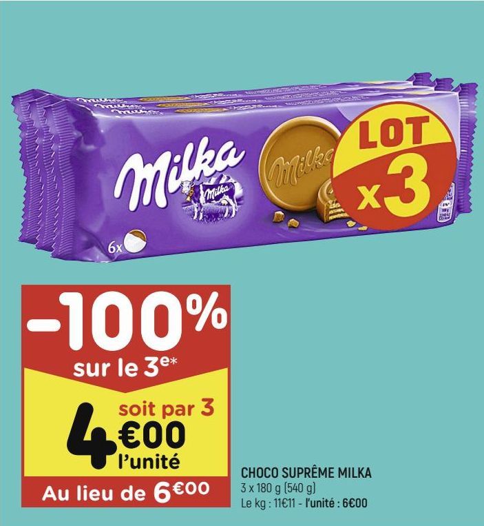 choco suprême Milka