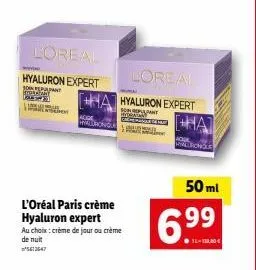 profitez de la crème hyaluron expert l'oréal paris: 10 pant stomatary + ha, jour & nuit! ²512647