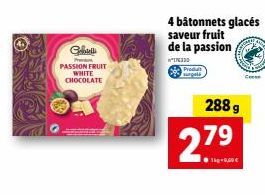 Gebell P: Découvrez les Bâtonnets Glacés au Chocolat Blanc et Fruit de la Passion ! 288g, 2.79€/kg, 9,69€ le paquet !