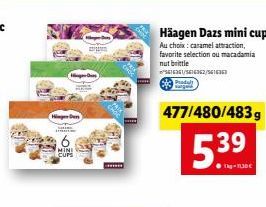 Promo: Hãagen Dazs Mini Cup - Caramel Attraction, Favorite Selection ou Macadamia Nut Brittle !