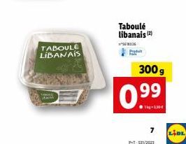 Découvrez le Taboulé Libanais Alth chez Lidl: 300g pour seulement €13, PT-531/2003!