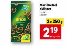 Lot MAXS 150 | Bretzel d'Alsace MAR | 2x 250 g | 4,30€