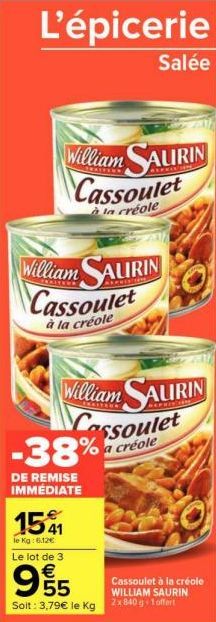 cassoulet William Saurin